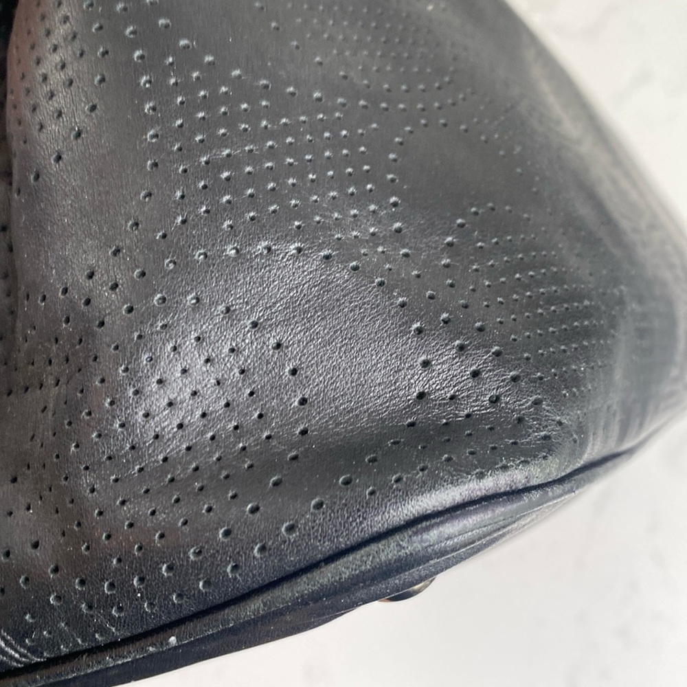 Coach 21938 Signature "C" Perforated Leather Handbag. - Picture 10 of 17